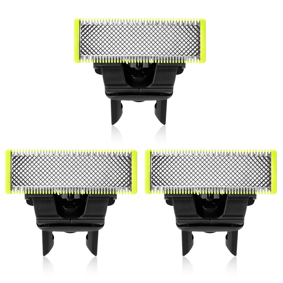 Lames de rechange pour Philips OneBlade | Lot de 3 lames OneBlade de rechange, pour la taille de la barbe et du corps. Lames en acier inoxydable de haute qualité, sûres et durables