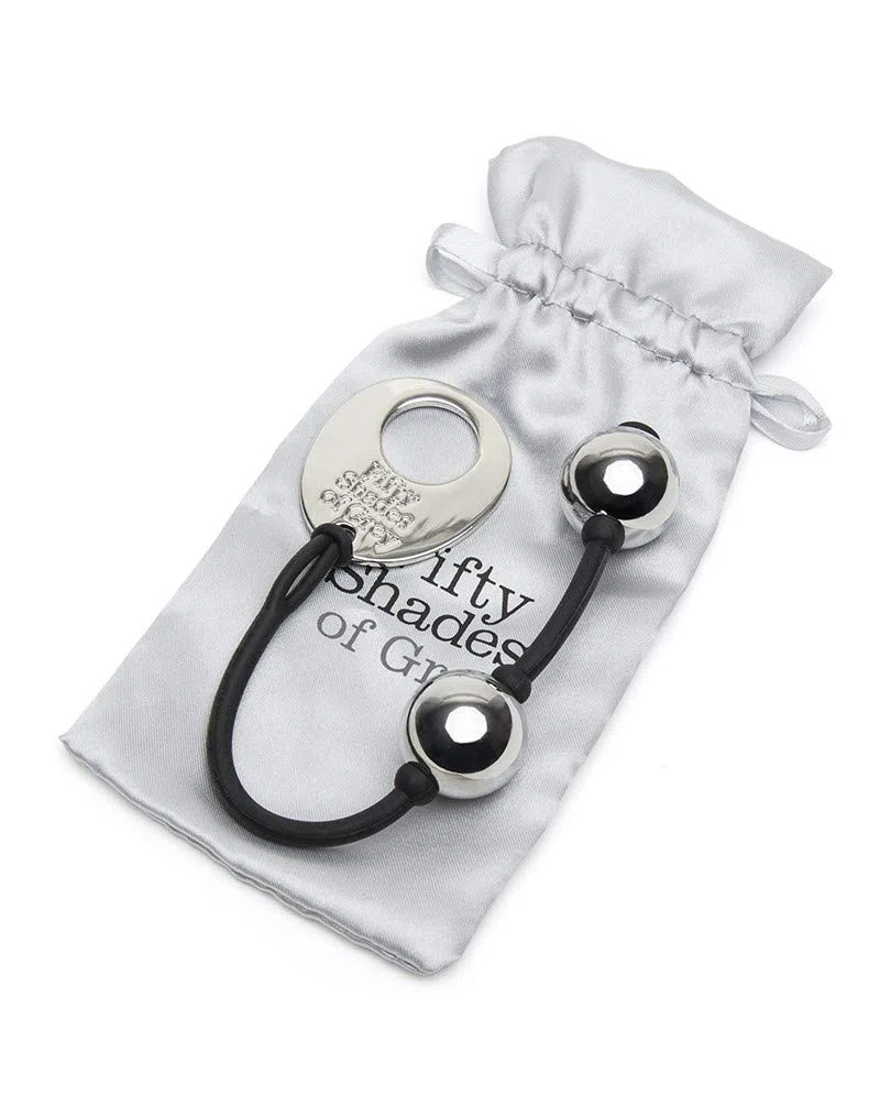Fifty Shades of Grey Fifty Shades of Grey Inner Goddess Mini Boules de Kegel Argentées pour Tonifier - Circonférence 7 cm - 85 g