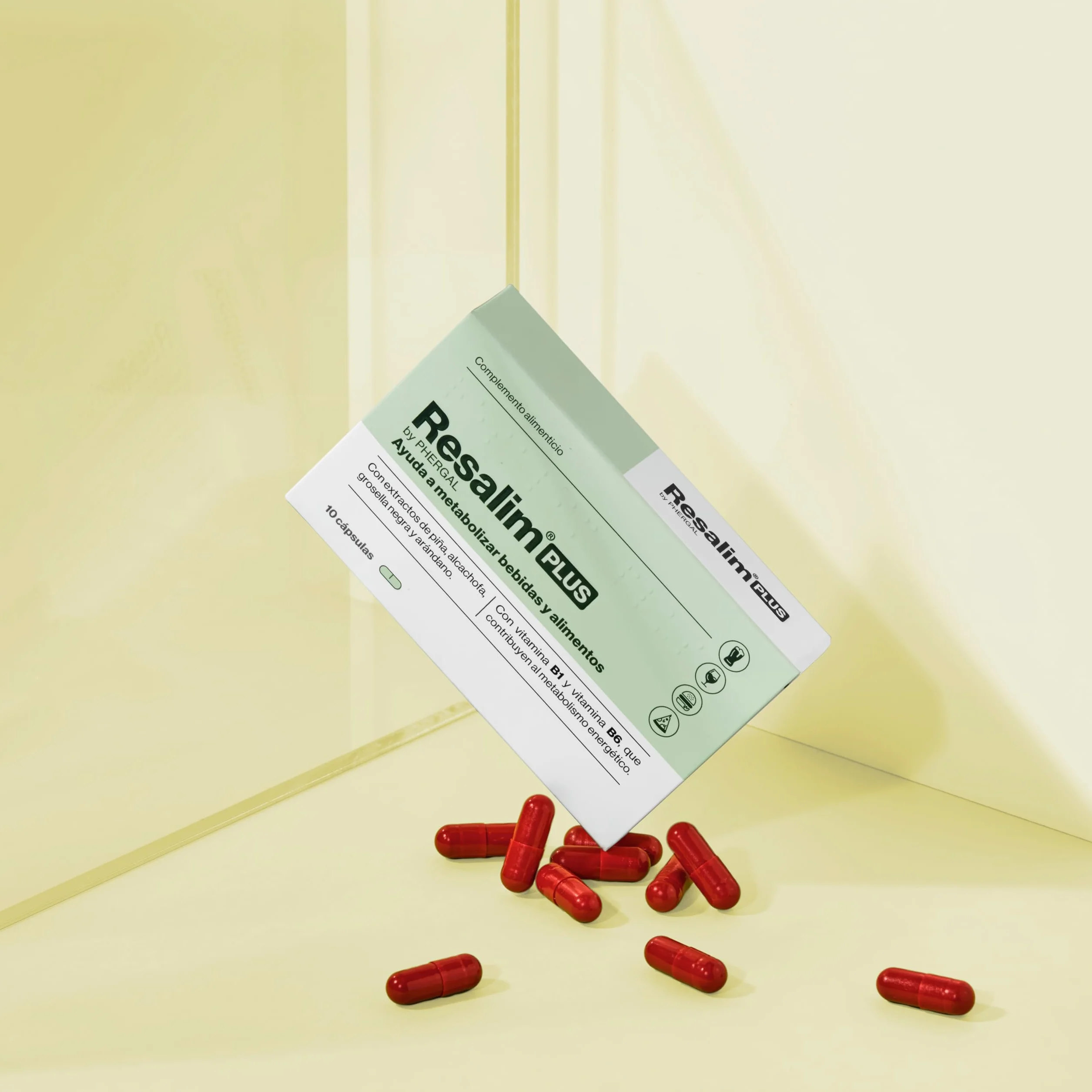 Resalim PLUS - Complément Alimentaire pour Aider à Métaboliser les Boissons et les Aliments, Aide à Diminuer la Fatigue et l'Épuisement - Pack de 2