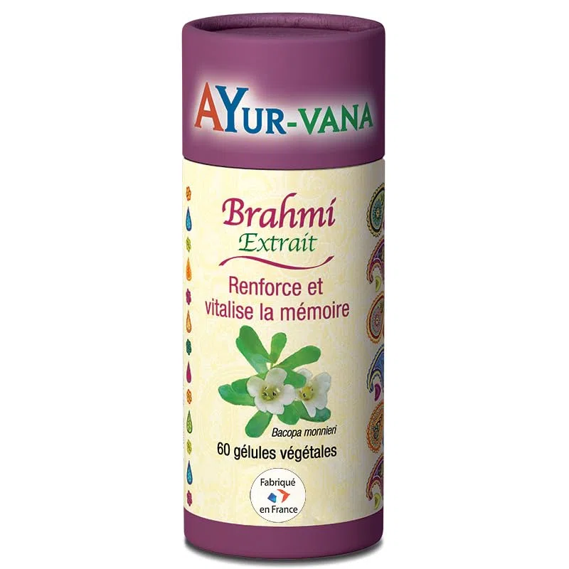 Brahmi extrait AYur-vana - 60 gélules - Renforce et vitalise la mémoire | Renforce la mémoire, Vitalise la mémoire