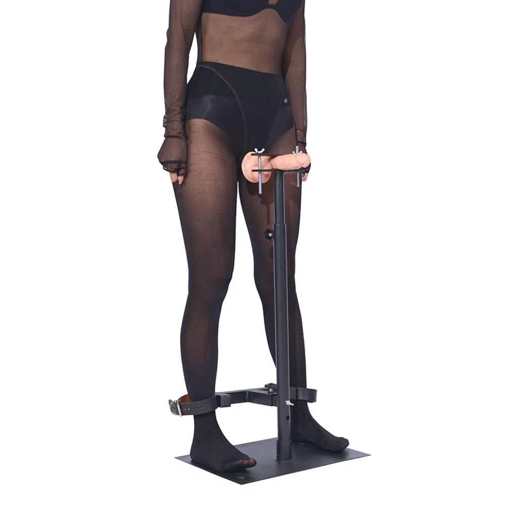 Pranger à pénis debout – CBT Écraseur, Presse & Humbler | Meuble BDSM debout – Ballcrusher, Humbler & Entrave SM Bondage – Serre-joint et Presse pour sessions CBT & Pranger intenses