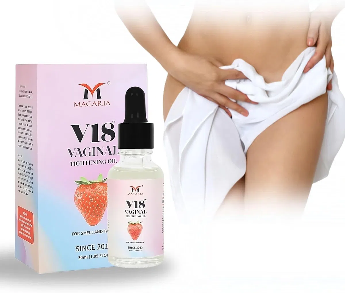 V18 Vaginal Tightening Oil (cream Gel) Like a Virgin Oil (cream Gel) Pussy Tighten Woman Intimate Zone Yoni Tight Narrows Walls Improves Health Enhance Sensitivity
