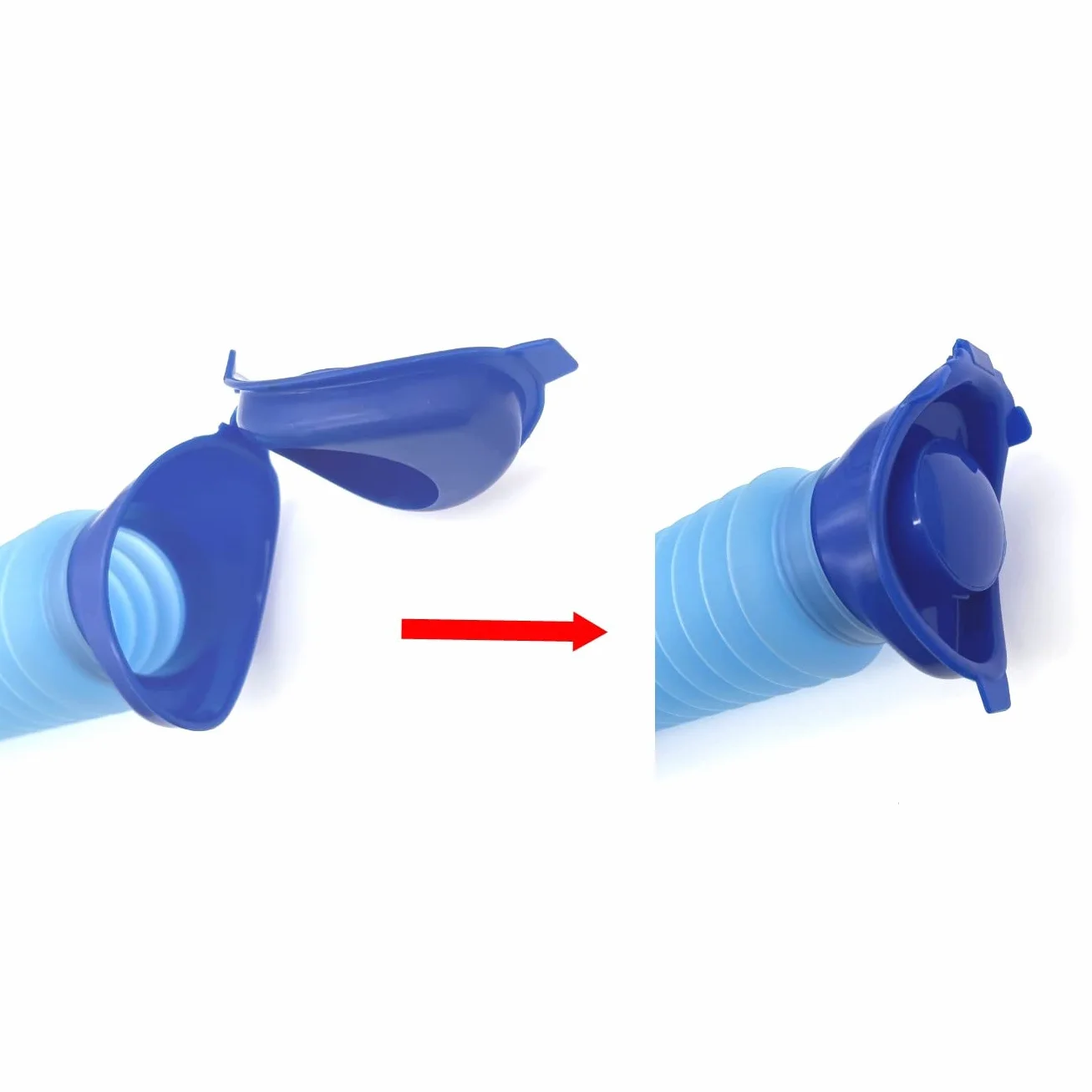 JZK Urinoir de poche portable d'urgence, réutilisable et rétractable pour homme, femme et enfant