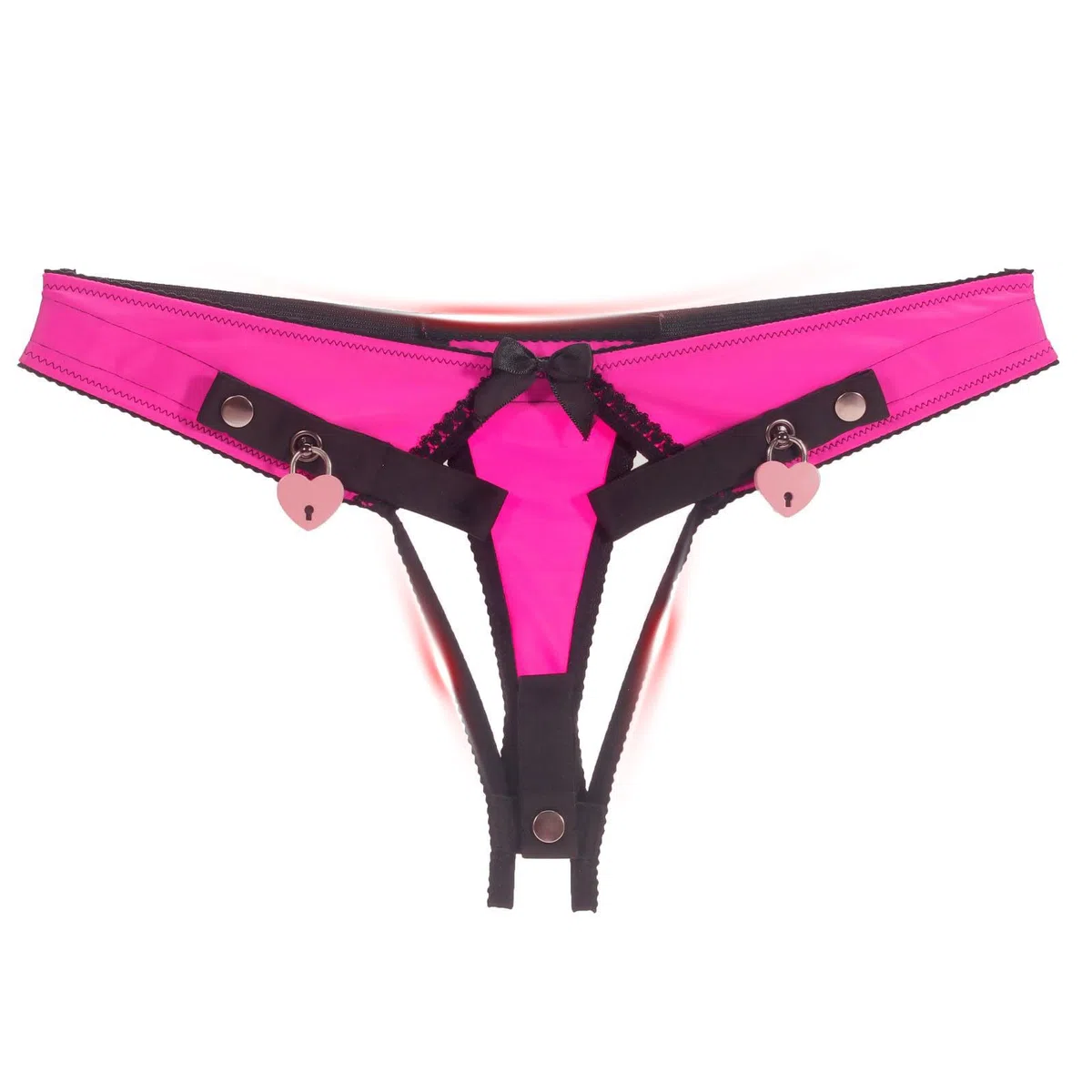 Sissy Sex Toys Cage de Chasteté Inversée avec Support d'Urinal Accessoire pour Ceinture de Chasteté avec 2 Cadenas Chastity Cage Légère et Confortable pour Attacher le Pénis d'un Homme (Pink,L)