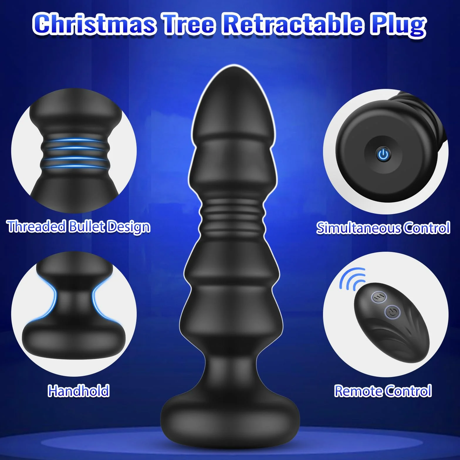 Jouets sexuels à poussée Plugs anaux - Jouets anaux Télécommande APP Plug anal vibrant Vibromasseur point G