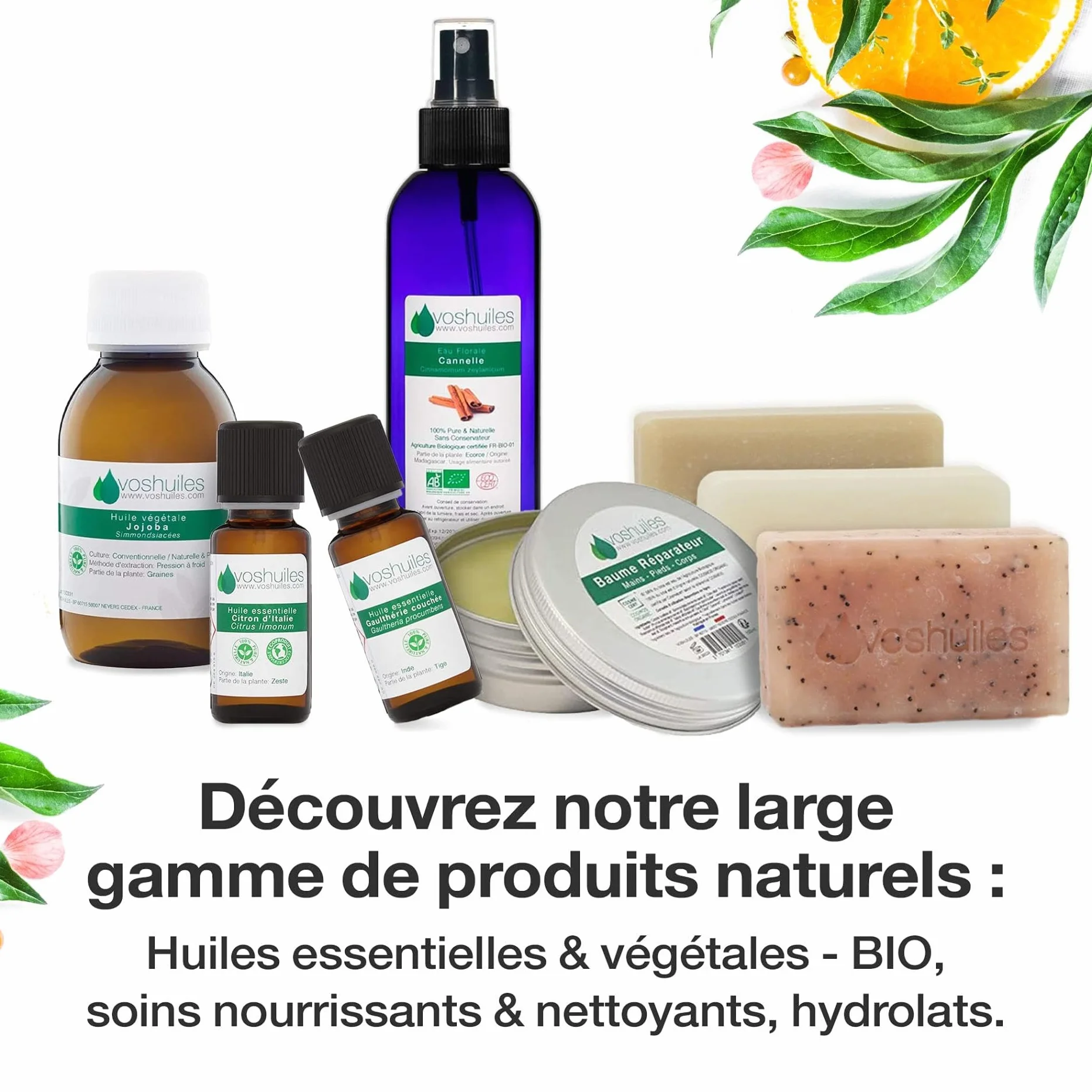 VOSHUILES - Huile Végétale d'Onagre - Soin Nutritif pour Peaux Matures et Sensibles - Riche en Acides Gras et Omégas - Pression à Froid - Pur et Naturel - 250ml