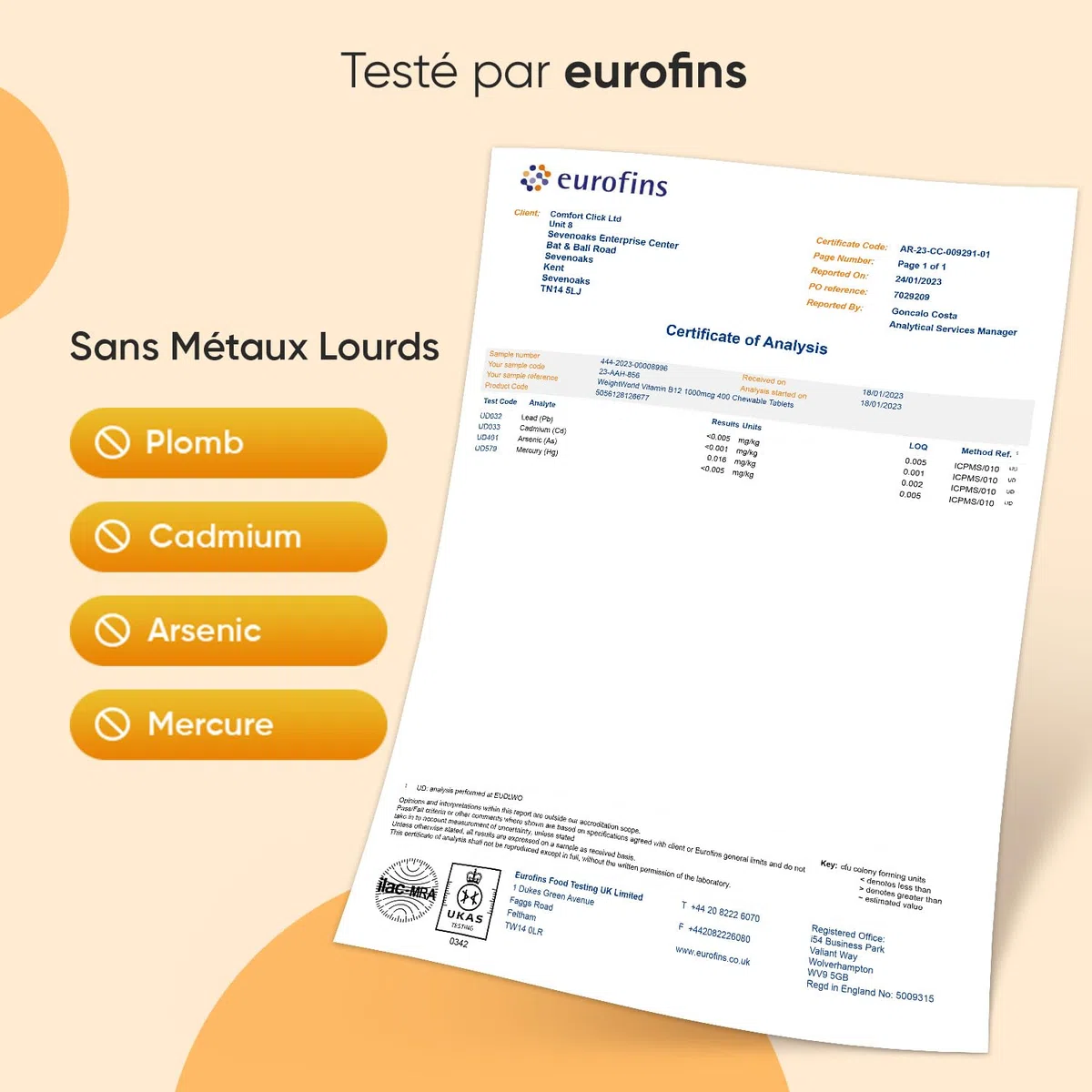 Vitamine B12 Methylcobalamin 1000 mcg Vegan Comprimés à Croquer - 400 Micro-Comprimés de Vitamine B12 Methylcobalamine, Goût Citron, 1 An d'Approvisionnement, sans OGM, sans Gluten