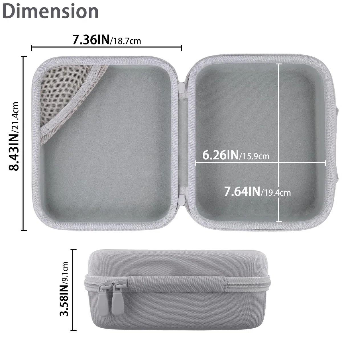 co2CREA Dur Étui de Voyage Rigide Housse Cas coque pour OMRON X4 X3 X2 M4 M3 Smart moniteur de tension artérielle Bluetooth(boîte Seule,Case Only)