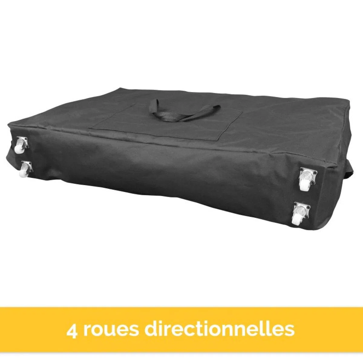 Vivezen - Housse de Transport Noire à roulettes pour Table de Massage