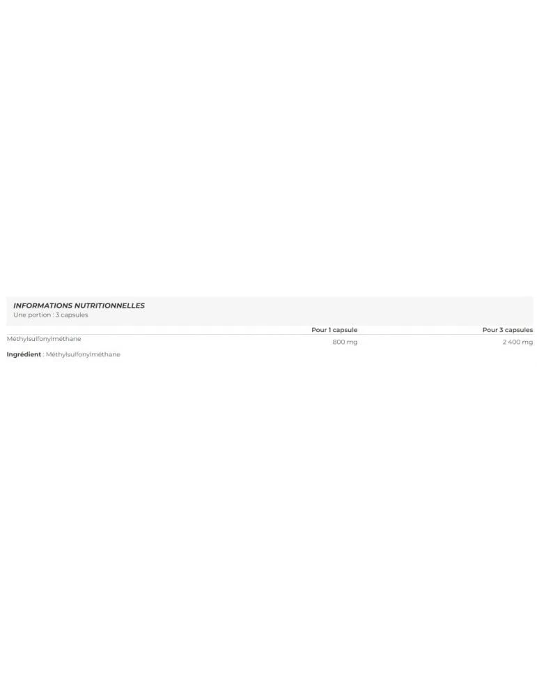 Scitec Nutrition | Mega Msm (100 Caps) | MSM | Source de sulfure organique