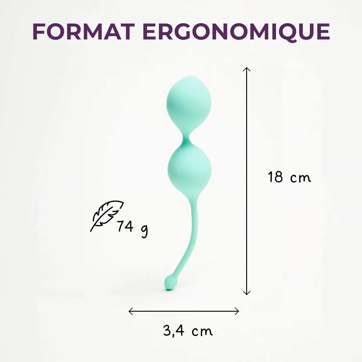 Boules de Kegel Silicone Médical | Rééducation Périnée | Post-Accouchement Incontinence Femme | Love and Care | Renforcement Périnée Femme