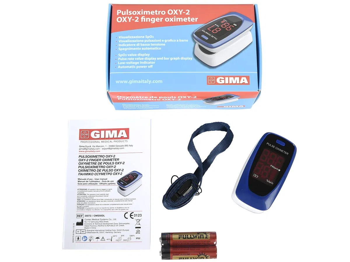 GIMA 35072 Oxymètre du doigt pour SPO2 et Evolution d'une évaluation d'impulsion