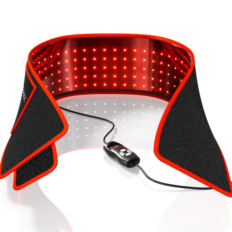 BestQool Tapis à Lumière Rouge, 660nm & 850nm, Triple Puce, 3 Modes, 4 Niveaux d’Intensité, Mode Pulsé 10Hz, Portable, Qualité Haute Performance, 21W