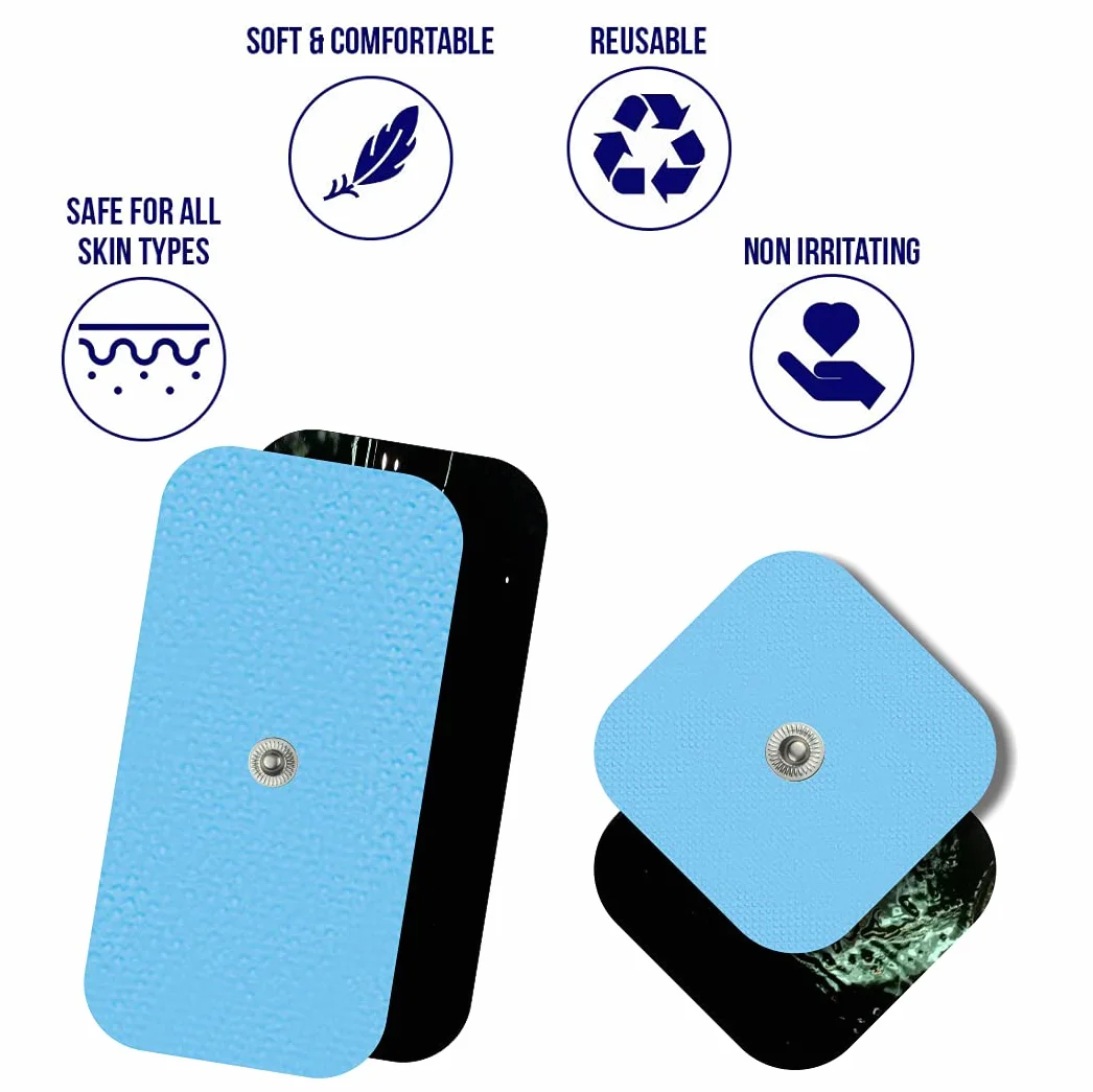 Pack 16 électrodes compatibles avec Les appareils: Beurer, Bluetens, Sanitas, Vitalcontrol (8 unités 50x50 mm + 8 unités 50x100 mm)