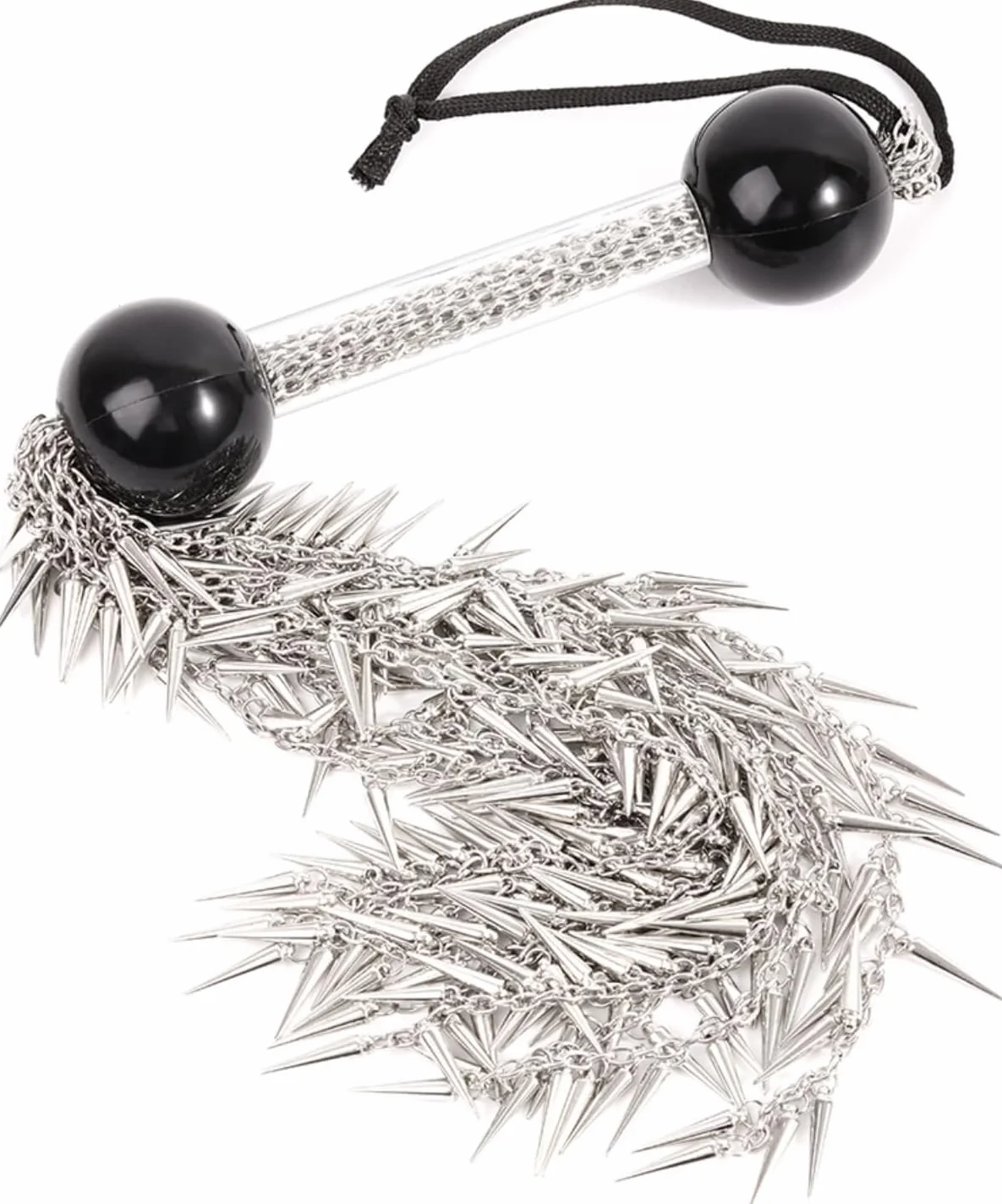 Fouet à Chaîne en Métal Poignée Confortable Fouet Sexy Érotique Cravache | Fessée Fétiche Accessoires de Bondage Durables Sex Toys SM Jeu de Rôle Jouets Sexuels pour Couples