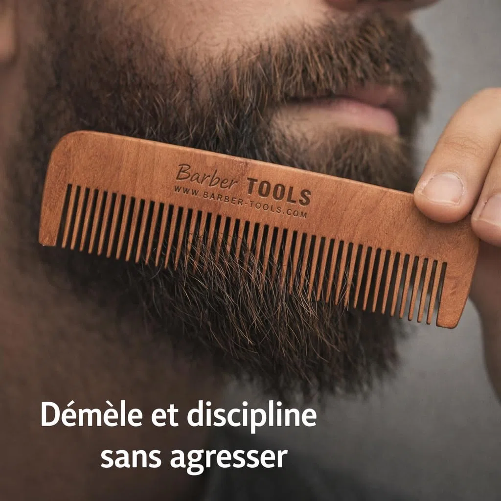Coffret barbe et rasage pour homme | Huile , gel transparent, Rasoir coupe choux, brosse, peigne , ciseaux, pochette de rangement - Kit d'accessoires