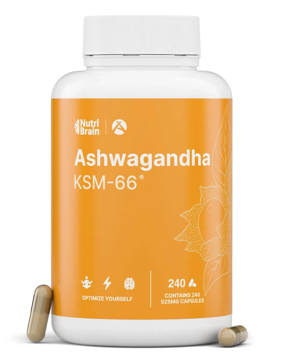 Ashwagandha KSM-66® 9000mg - 240 Gélules | Extra Fort 5% Withanolides | Anti Stress, Sommeil, Énergie | Longue Durée | Dosage Elevé: 600mg Extrait Concentré 15:1
