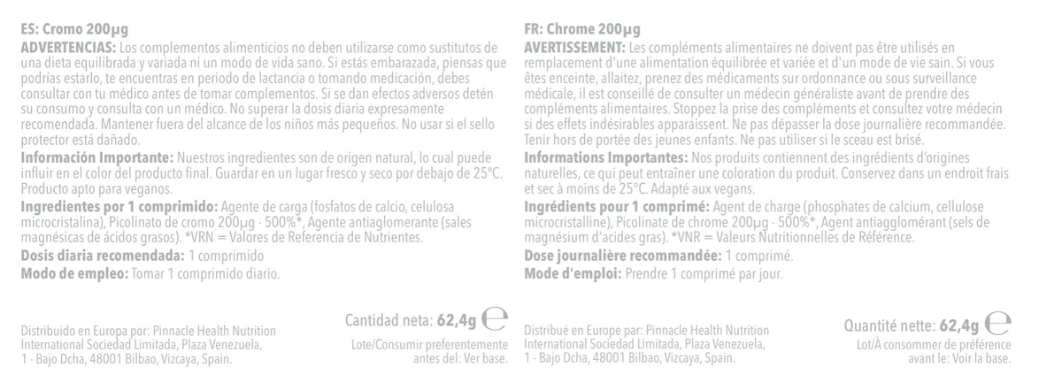 Chrome 200µg - 360 Comprimés - Jusqu’à 1 an de Bienfaits - SimplySupplements