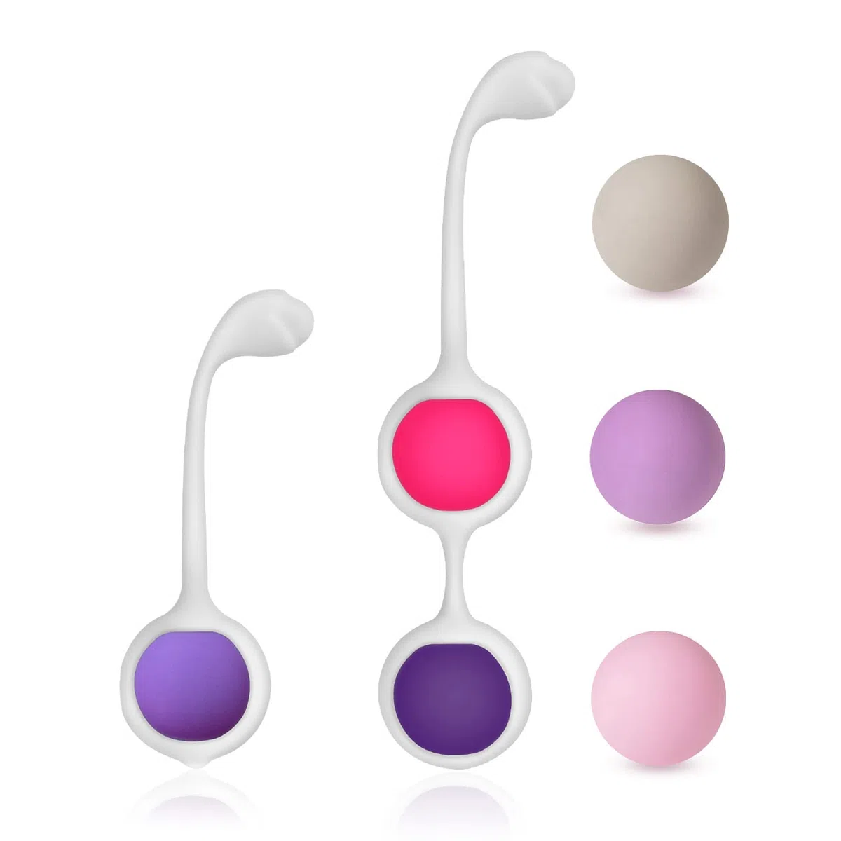 Boules de Geisha Pour Femmes – Tonus Musculaire 6 Niveaux d’Intensité – Recommandé par les médecins pour les femmes Contrôle de la vessie et exercice du plancher pelvien Ballons