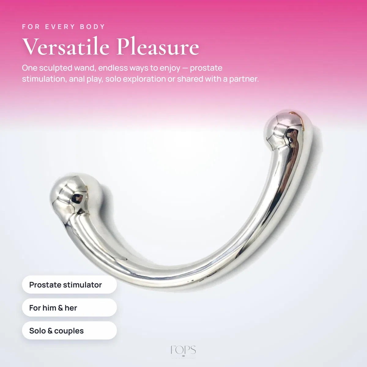 FOPS Gode Anal en Acier Inoxydable 16cm Ø2.1/3.2cm Toýs Femme et sex toýs homme Plug Anal Plug Femme Débutante Sextoy Homme godemichets Massage Point G/P Gode Surface Lisse dildo A110S