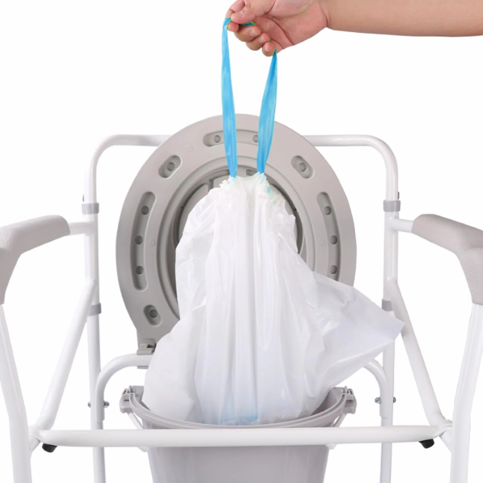 Lot de 40 sacs de toilette jetables avec coussinets absorbants - Idéal pour les toilettes pour chaise percée