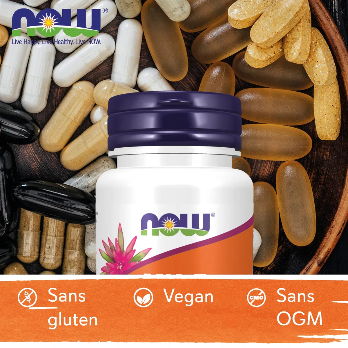 Now Foods, Vitamine K2 MK-7, 100mcg, All-Trans, 60 Capsules végétaliennes, Testé en Laboratoire, Sans Gluten, Sans Soja, Sans OGM