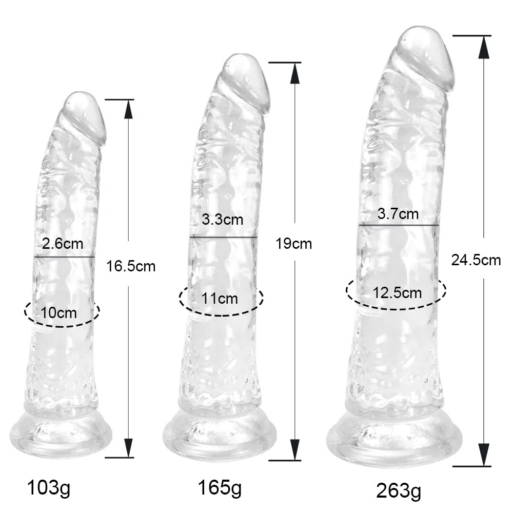Ensemble de godes réalistes bleus (petit,grand, extra large) Gode ventouse TPE pour vagin et anus,compatible avec harnais à sangle, adapté aux utilisateurs débutants à avancés (16,5 cm/19 cm/24,5 cm)