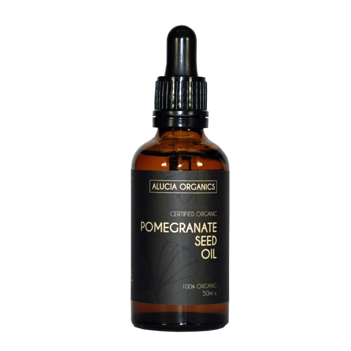 Huile de grenade certifiée bio de Alucia Organics 50ml - Pur, naturel, pressé à froid, végétalien, sans cruauté, pour la peau, le visage et le corps