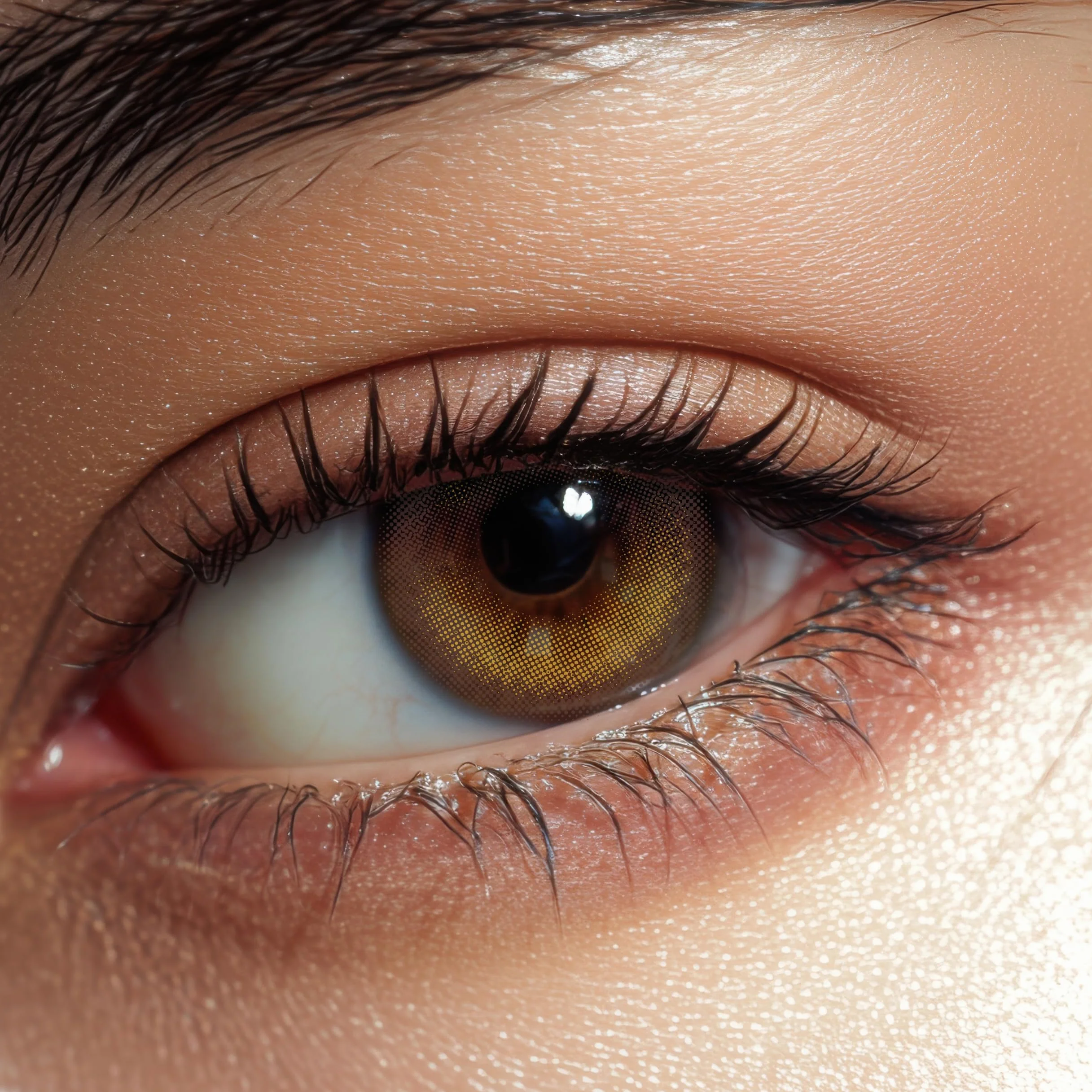 Lentilles Couleur Marron Claire - 3 Mois, 1 Paire, Naturelle, Sans Correction – Brown