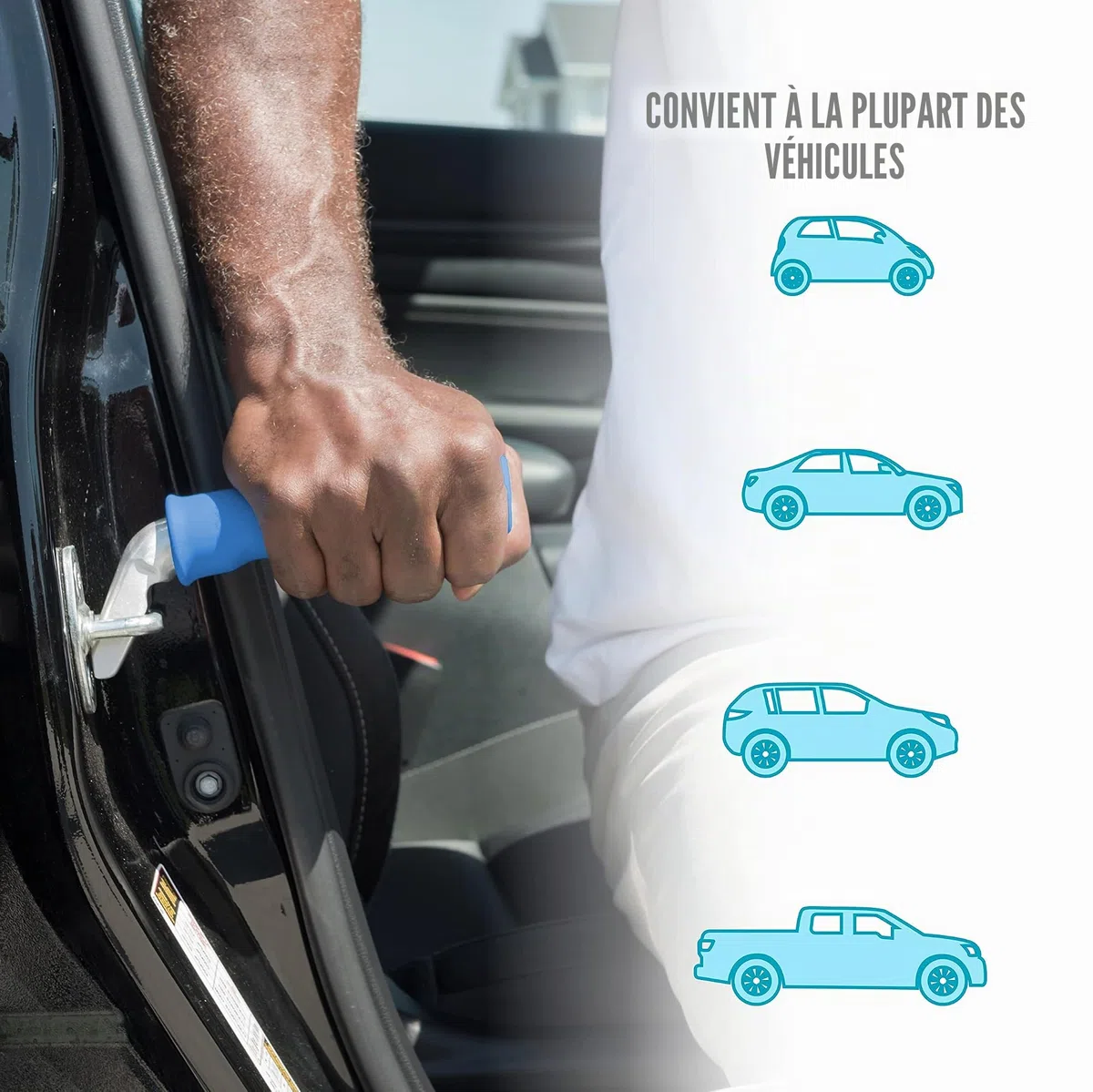 Able Life Auto Cane, Aide à la Mobilité de Véhicule, Barre D'appui Portable pour Voiture, Bleue