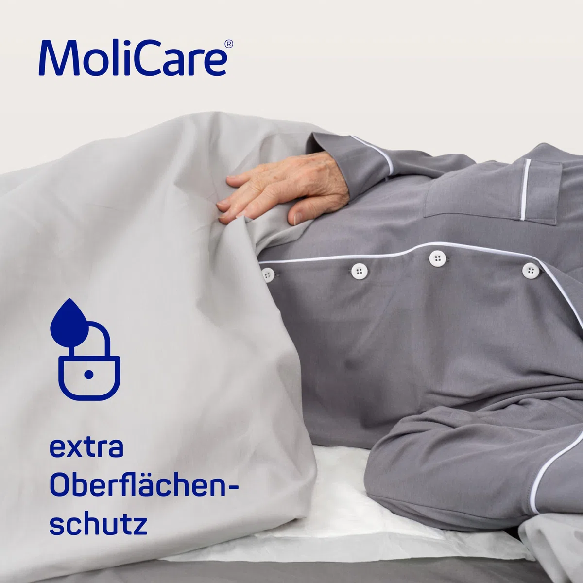 Molicare Premium Bed Mat 9 Gouttes : Alèse de lit avec Noyau Absorbant en Flocons de Cellulose, 60 x 90 cm, 15 pièces