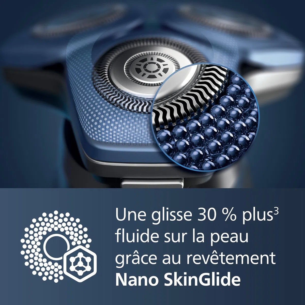 Philips Rasoir électrique Série 7000 pour homme Wet & Dry avec tondeuse rétractable, socle de charge, coffret de voyage et une cartouche Quick Clean (modèle S7886/55)