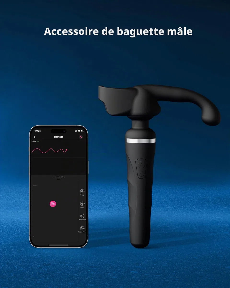 LOVENSE Domi 2 Accessoire Masseur Prostate Homme Compatible Domi 2 | Massage prostatique ciblé, silicone doux, facile à nettoyer, installation rapide