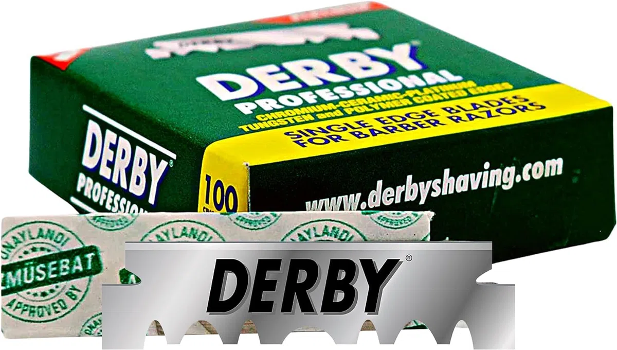 Derby Lames de rasoir Prossional à un seul tranchant, 600 unités (paquet de 1)