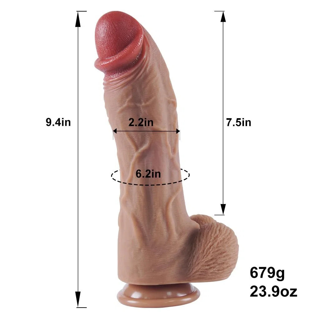 24 cm extra large réaliste gode en silicone gros gode anal avec super ventouse mains libres jouer en toute sécurité matériau en silicone épais bande boule adulte sex toys pour femmes