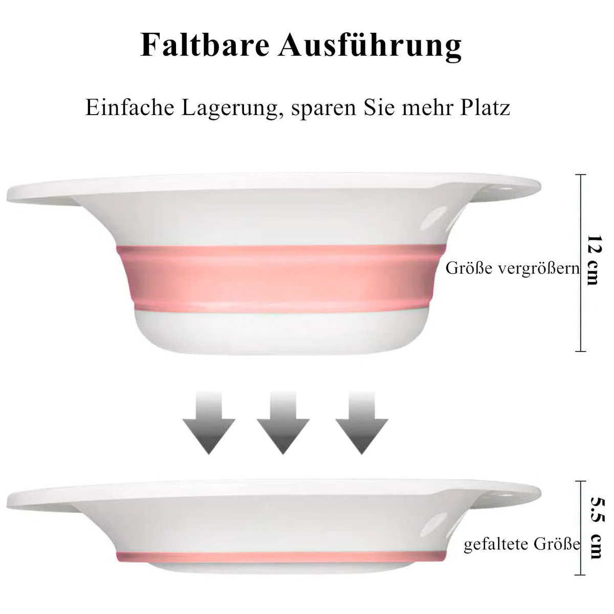 Baignoire de siège pour toilette, Bassin de bain Sitz pliable,bidet portable, convient aux toilettes universelles