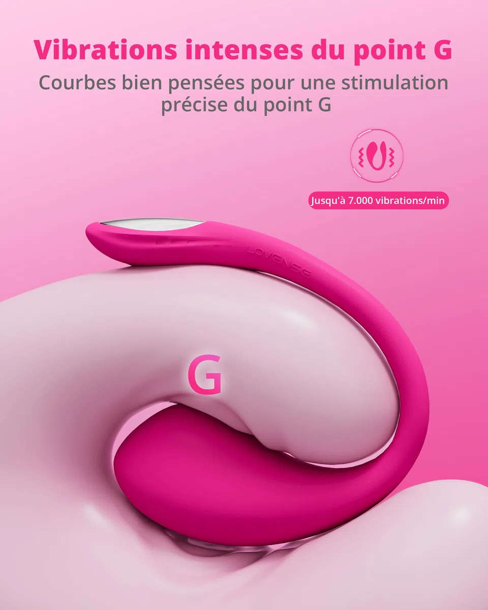 LOVENSE Lush 4 Vibromasseur Point G Connecté Œuf Vibrant Femme à Distance | Contrôle via application, Charge Rapide 5 Min = 60 Min, Étanche IPX7 avec LED, Télécommandé Couple