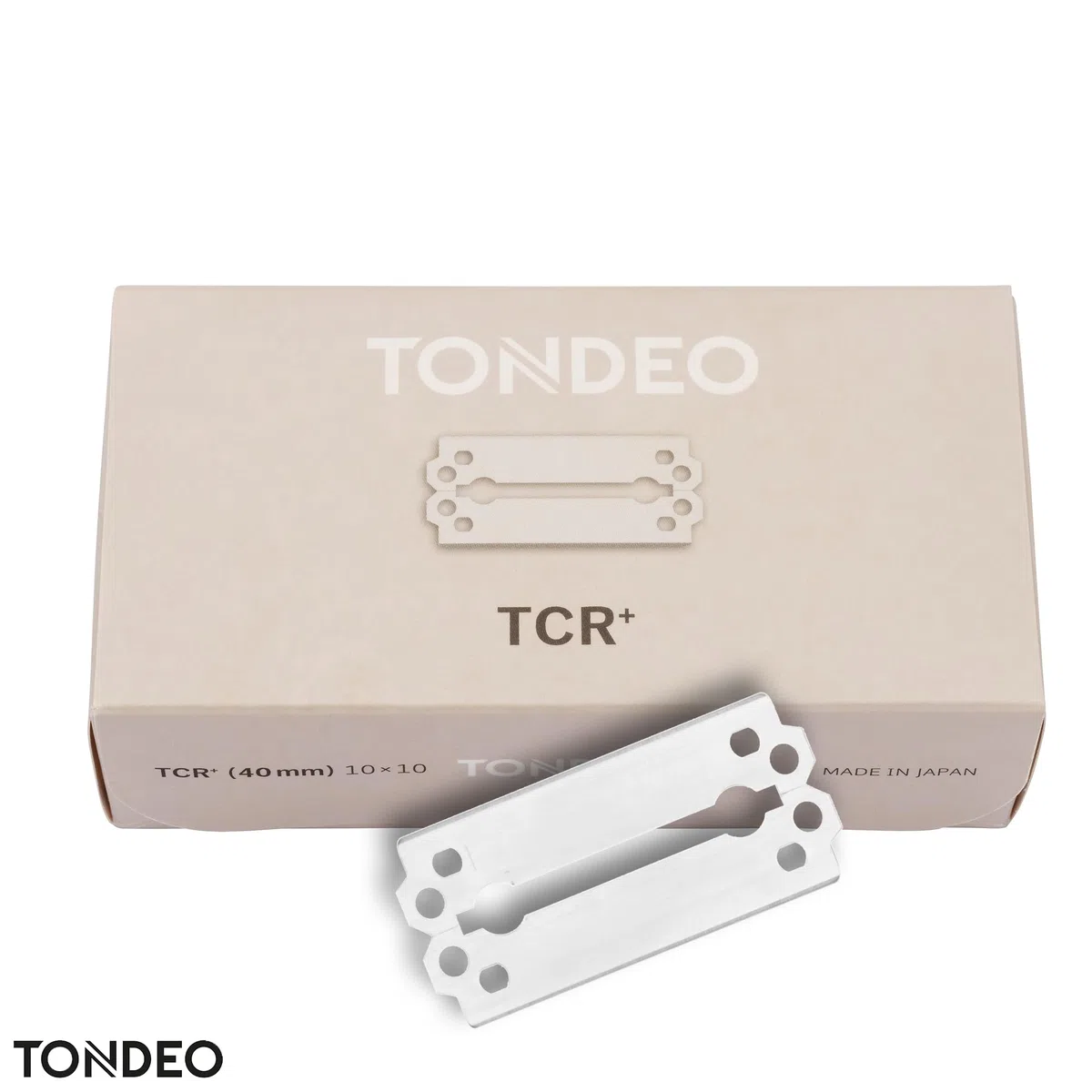 TONDEO Lames de rasoir TCR+ | 10x10 lames doubles inoxydables pour rasoirs TONDEO | La tradition d'un savoir-faire artisanal exceptionnel