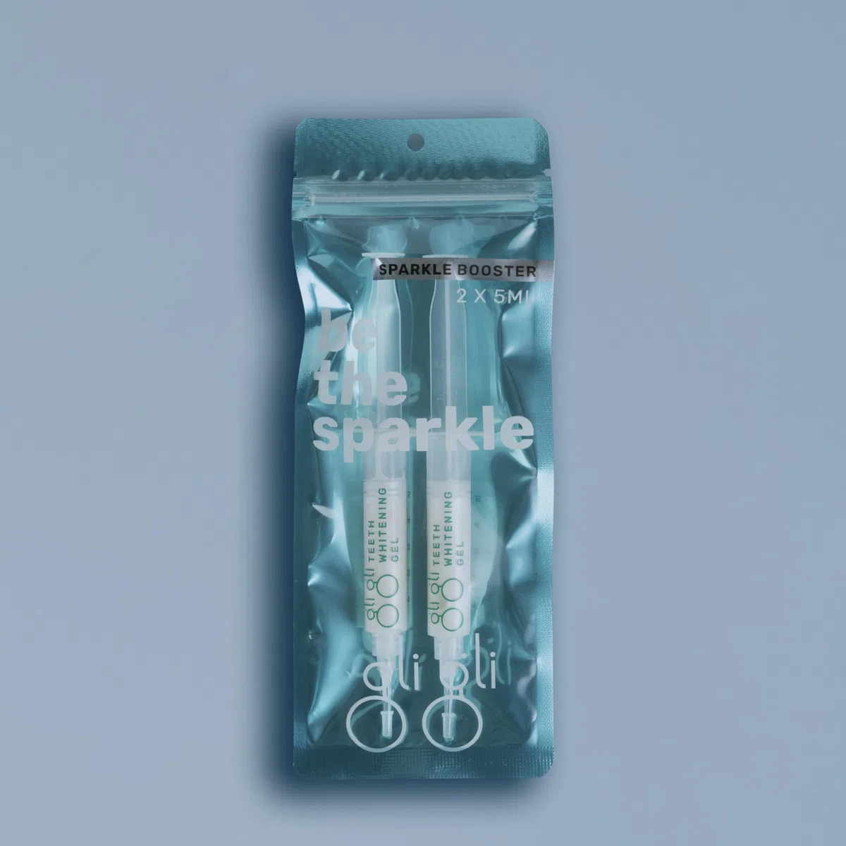 Sparkle Booster Gel de blanchiment des dents – 2 seringues de gel blanchissant Pap de 5 ml, sans peroxyde, fabriqué au Royaume-Uni – Traitement de 10 à 15 jours pour dents sensibles