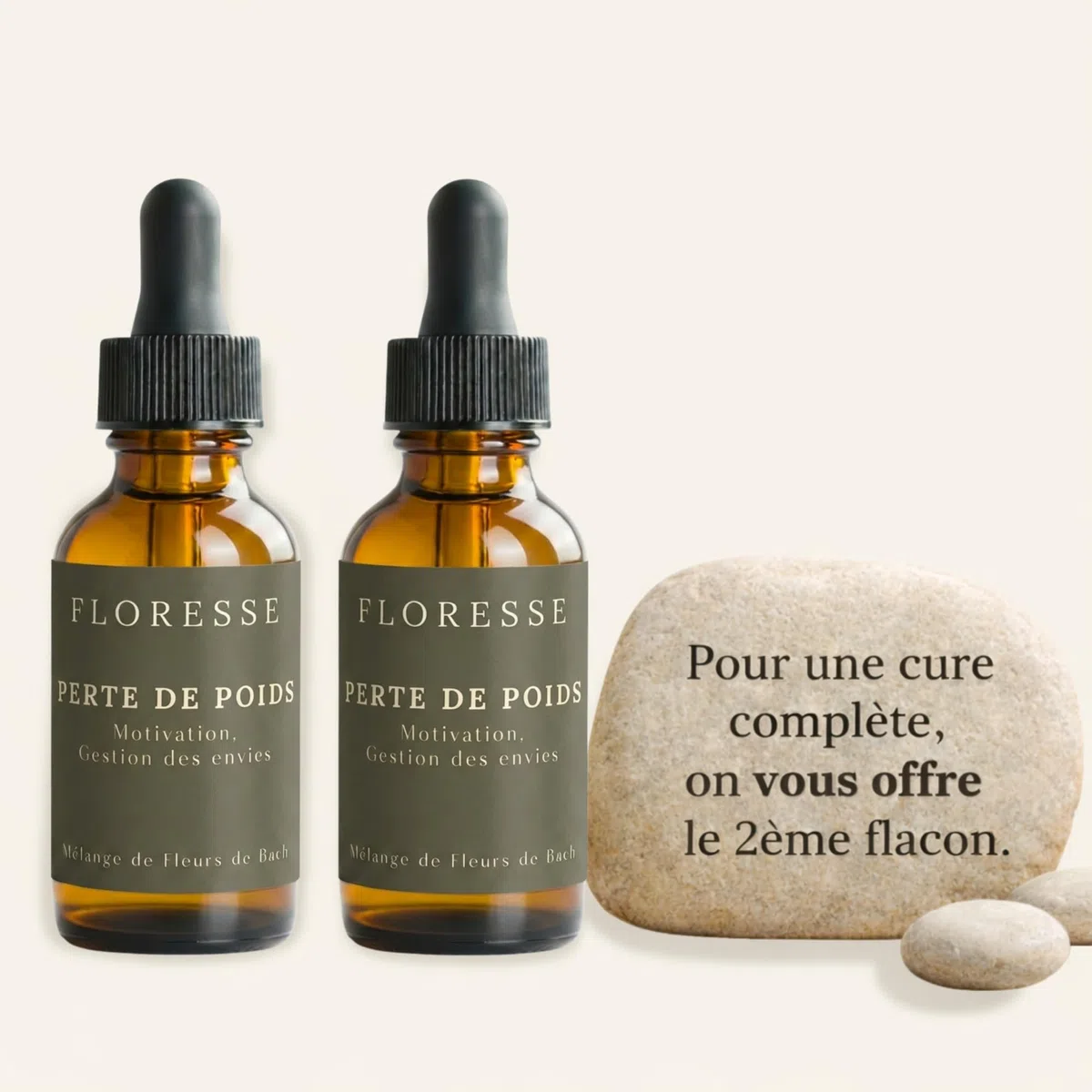 Conseil Fleur de Bach® – Fleurs de Bach PERTE DE POIDS 30ml +1 OFFERT – Cure complète – Fringales, Pulsions Alimentaires, motivation – Retrouver contrôle et équilibre – Lot 2 flacons