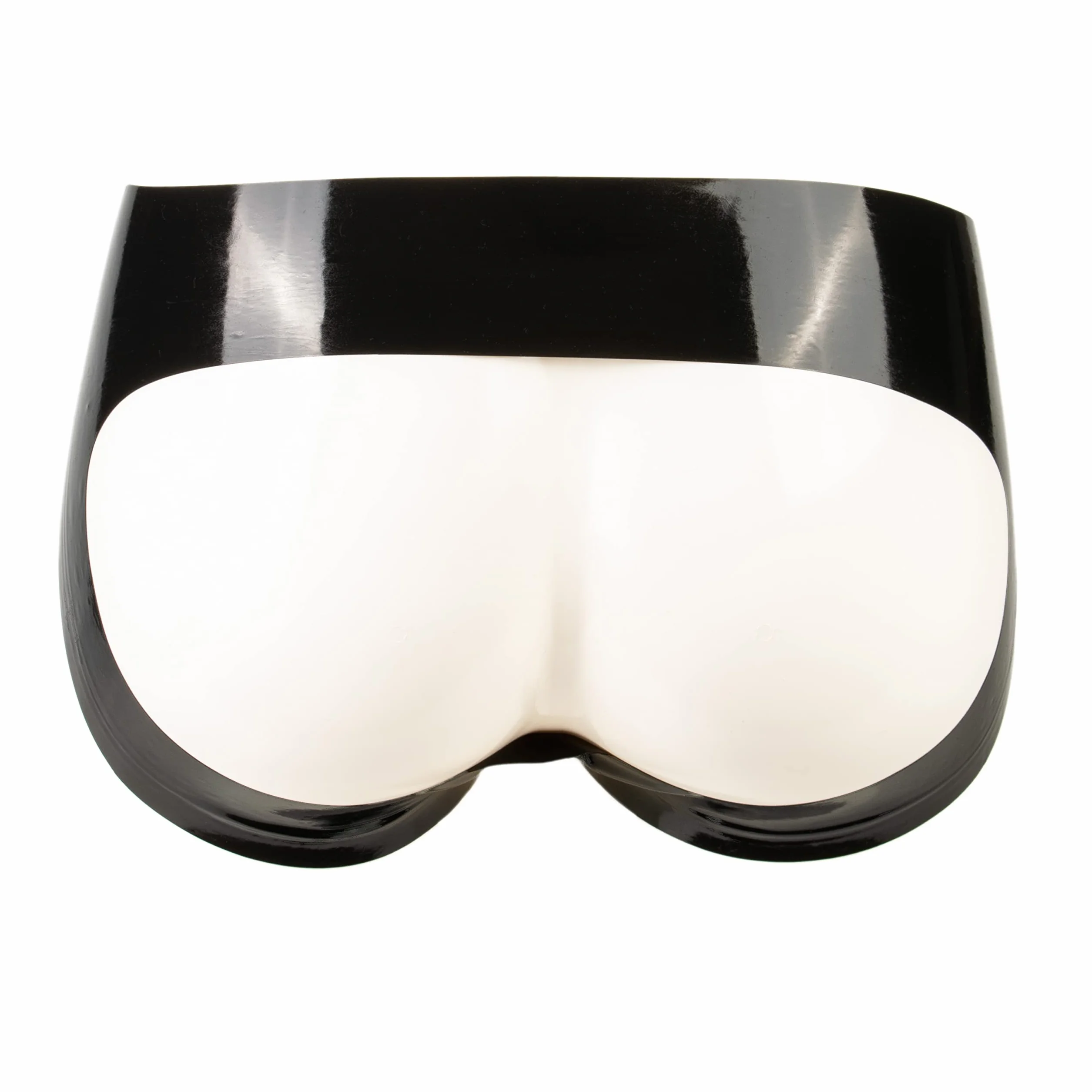 Rubberfashion Slip en Latex Sexy sans Poche - Tuyau en Caoutchouc en Latex avec Trou - Pantalon en Dessous en Latex pour Femmes et Hommes
