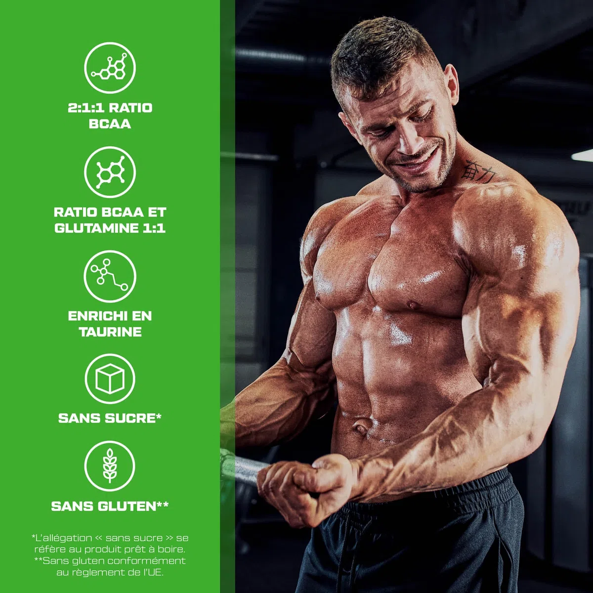 Scitec Nutrition BCAA + Glutamine Xpress - Mélange d'acides aminés essentiels - avec 5g de BCAA 2:1:1-5g de Glutamine - enrichi en Taurine, 300 g, Mélange d’agrumes