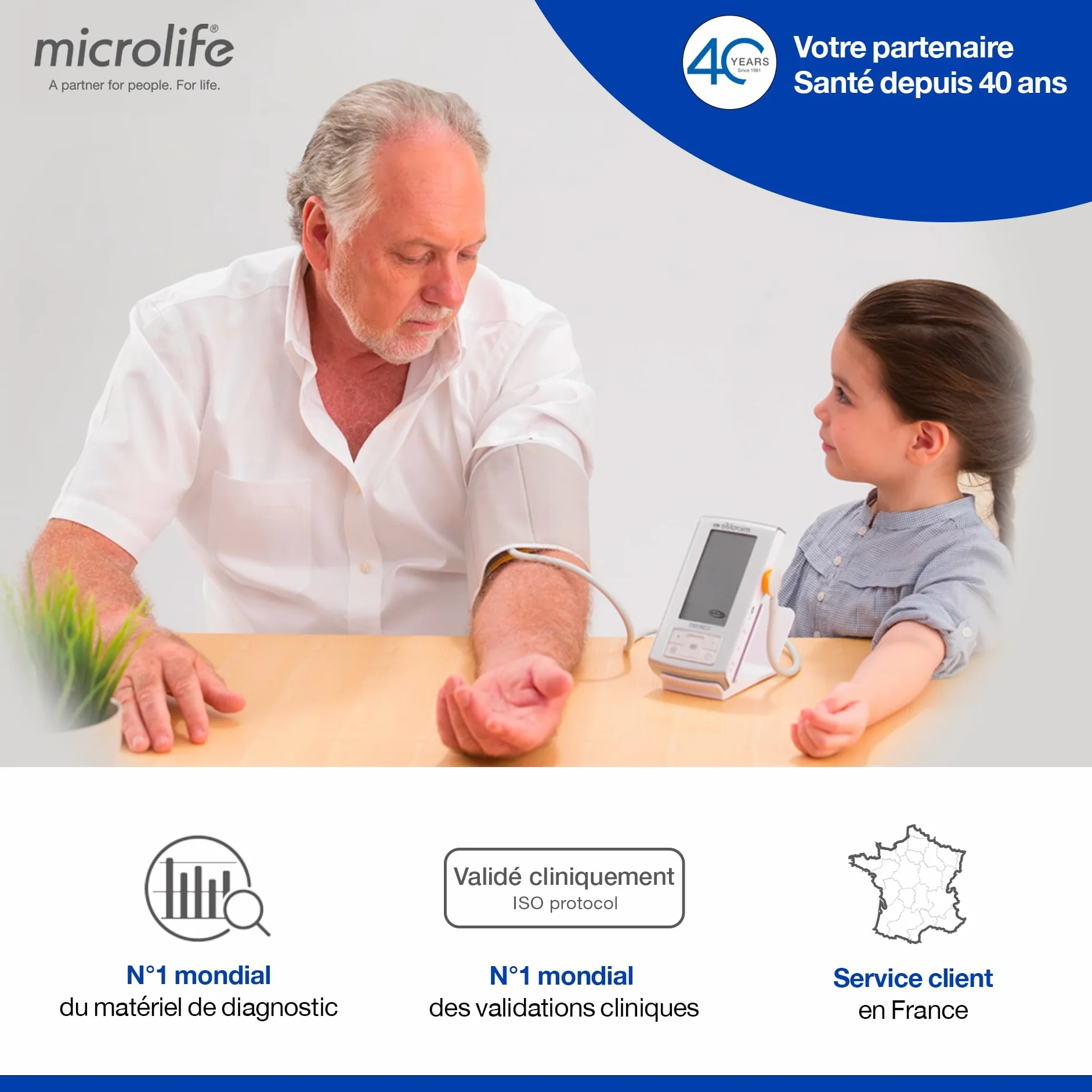Microlife Brassard Taille M 22-32cm, Garantie 2 ans, Qualité Professionnelle, Lavable, Confortable, Facile à Utiliser, Compatible Tous Tensiomètres Microlife