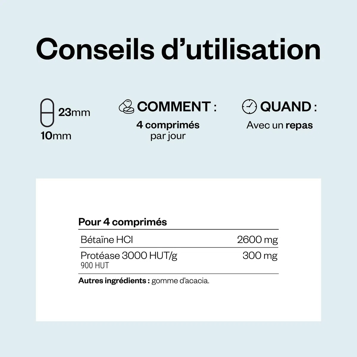 Betaine HCI - Aide à la Digestion, à l’Absorption des Nutriments, à la Détoxication et à la Baisse d’Acidité Gastrique - Acidifiant Gastrique Naturel - Vegan - SuperSmart