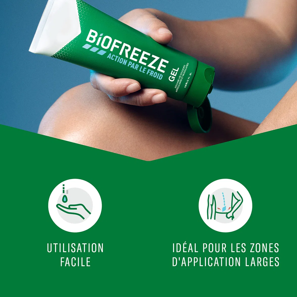 Biofreeze - Lot de 3 Tubes Gel Action par le Froid - Soulage les douleurs musculaires et articulaires - 3 x 118ml