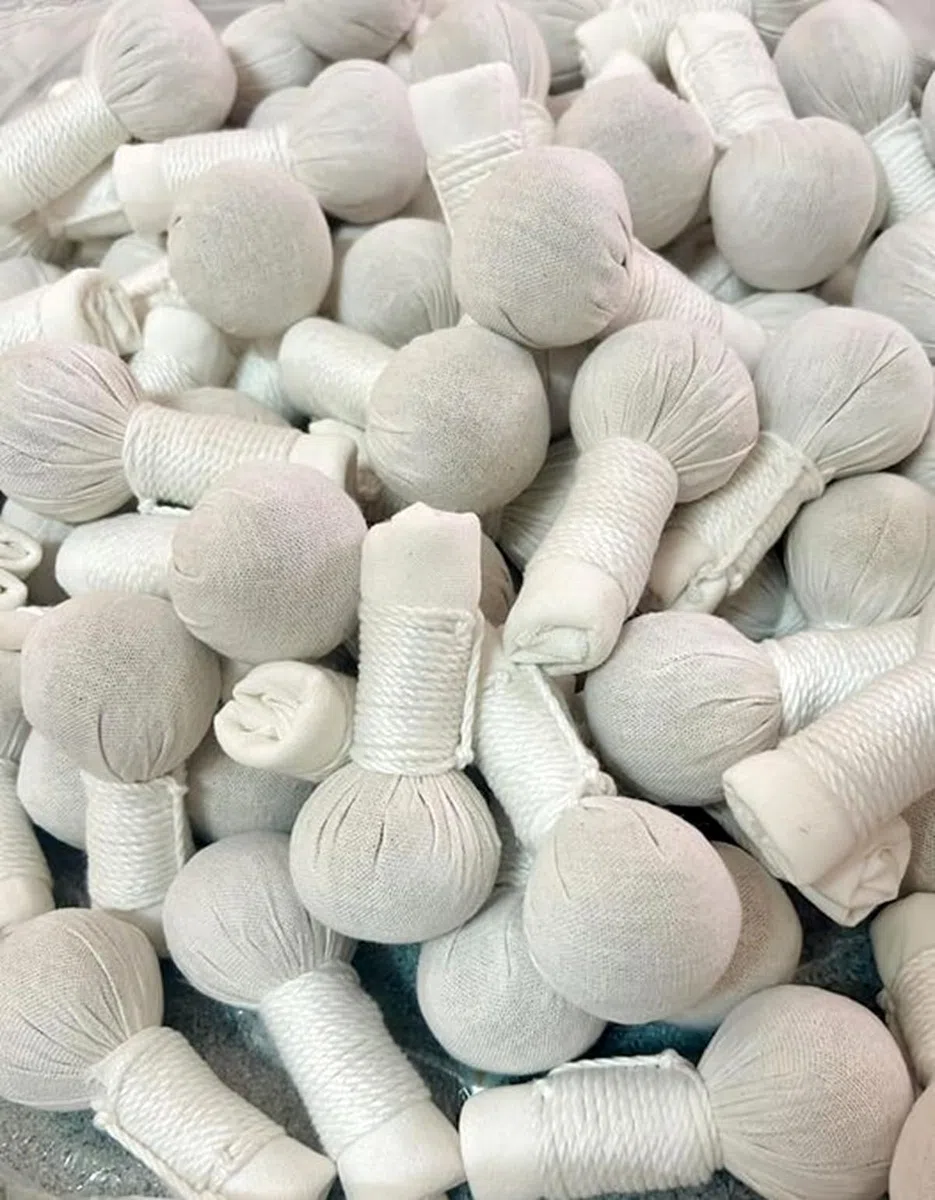 Lot de 4 tampons à herbes - Calme intérieur - 75 g - Contre la nervosité et les troubles du sommeil
