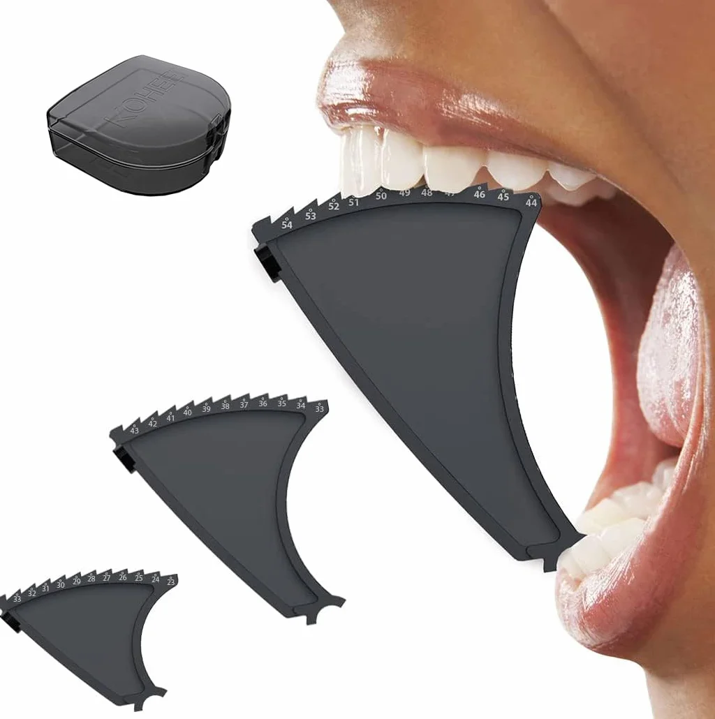 KOHEEL Dispositif Médical pour ATM - Traitement des Douleurs Mandibulaires, Bruxisme, Trismus et Céphalées - Stretching Passif pour Détendre les Muscles de la Mâchoire (Lot de 3)