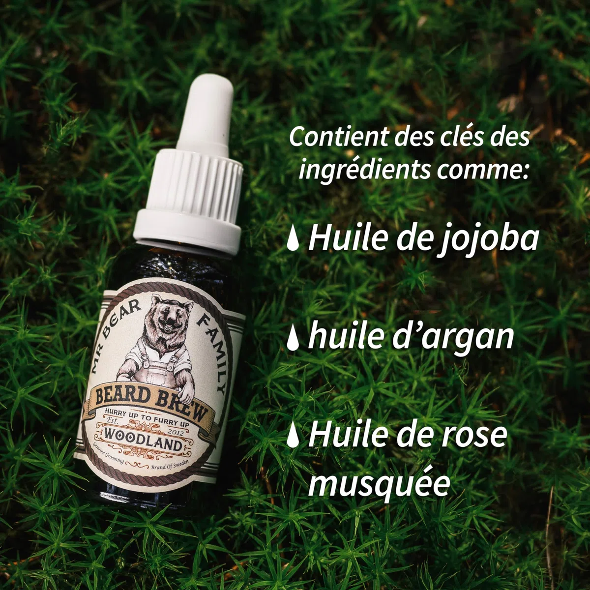 MR BEAR FAMILY Huile de Barbe Wood 30 ml
