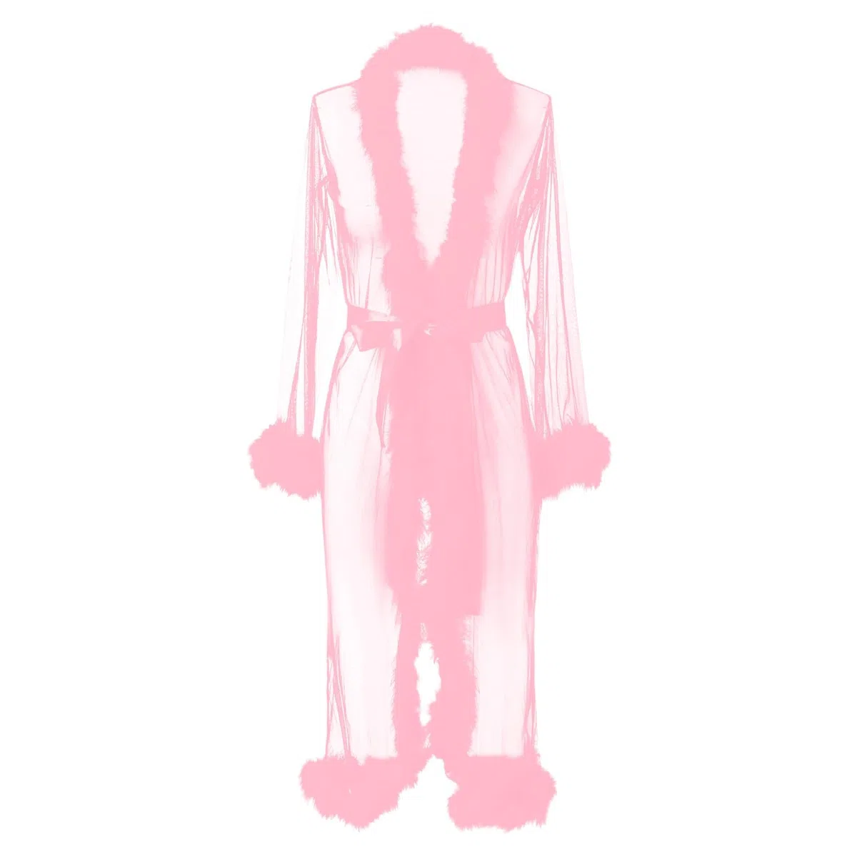 Generisch Lingerie Femme Sex Lingerie Sexy Femmes Mode Tulle Robe Longue Lingerie Chemise de Nuit Peignoir Vêtements de Nuit Plume Robe de Mariée Dentelle