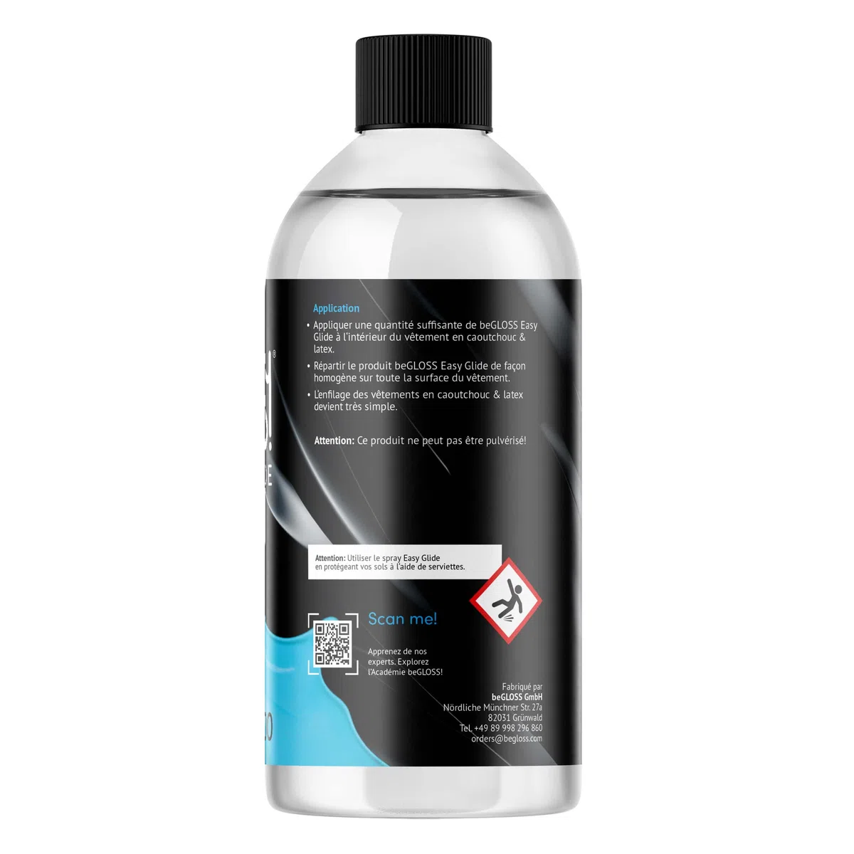 Latex Care SET 500 - Perfect SHINE-Latex Polish - Easy GLIDE-Latex Dressing AID Spécial WASH LATEX-Détergent spécial
